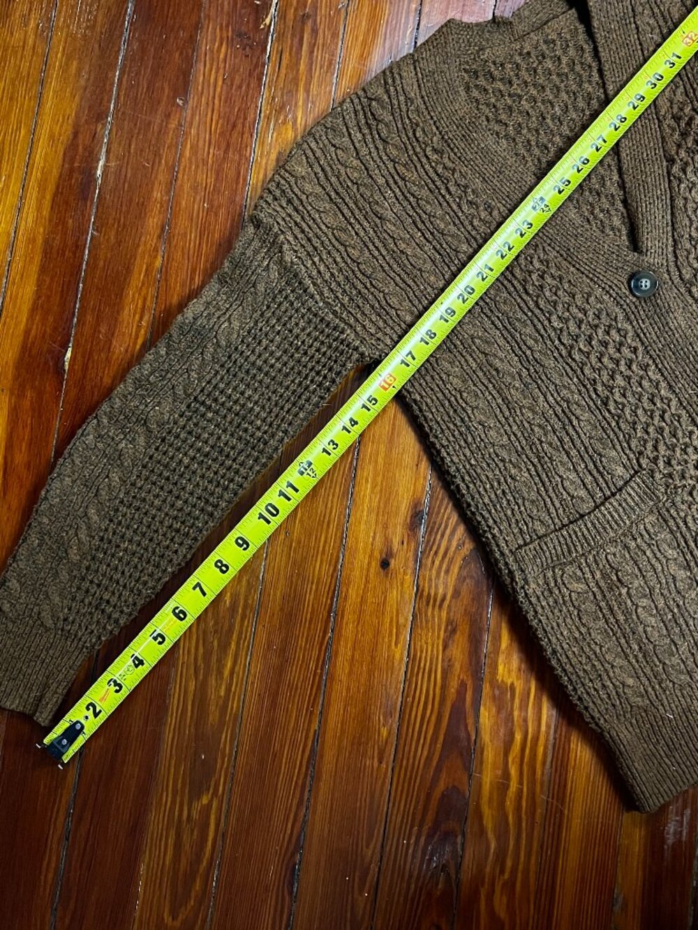 Rusty Color Knit Cardigan - Picture 9 of 11